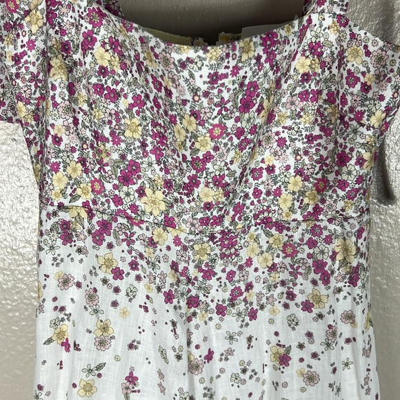 Zimmermann Carnaby Tie Shoulder Dress in Cerise Ditsy - Picture 6 of 10